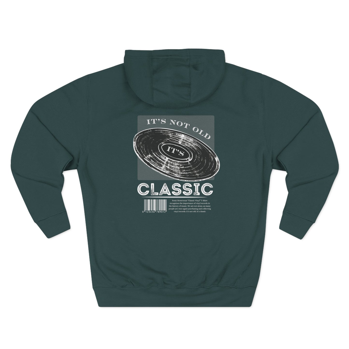 "Classic Vinyl" Graphic Pullover Hoodie