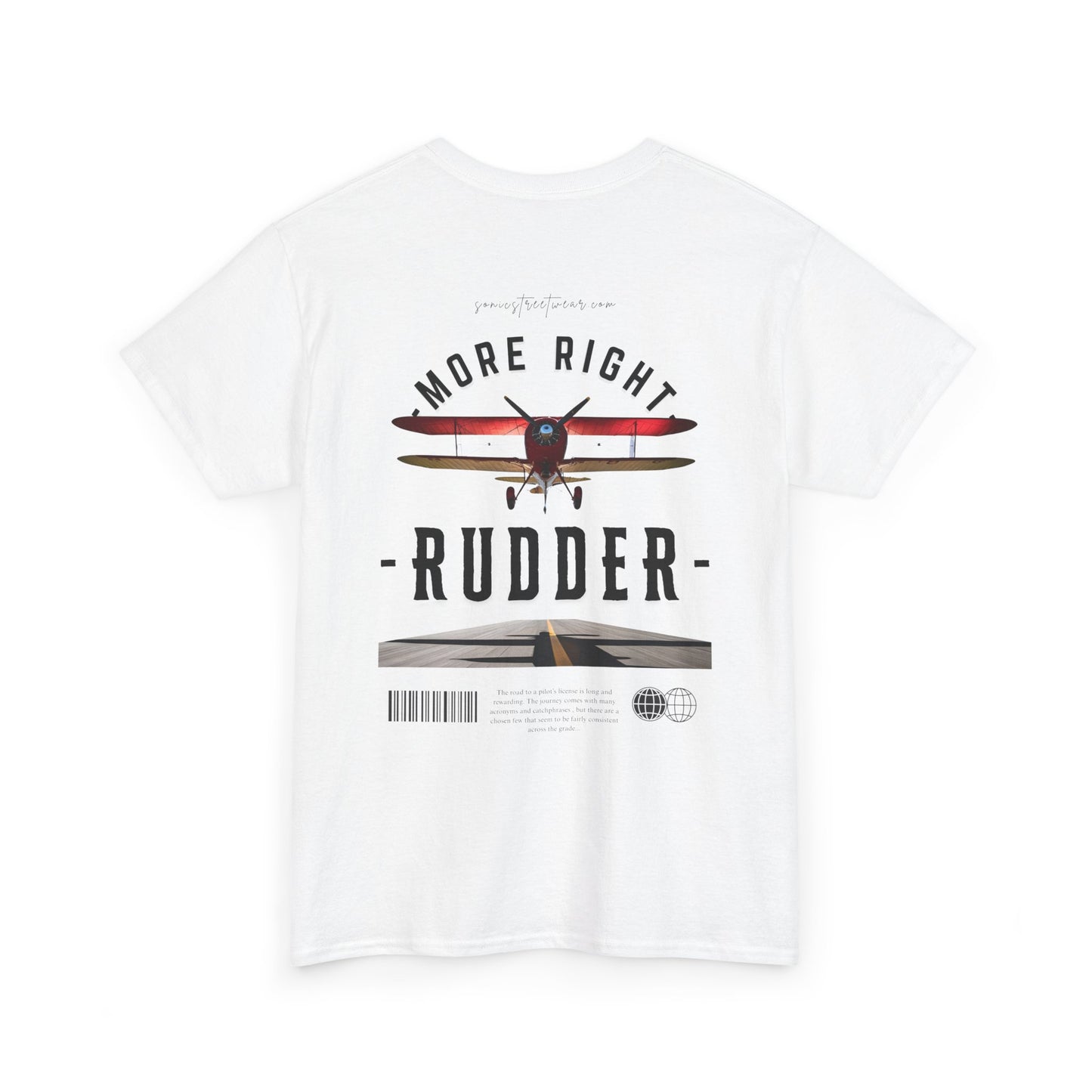 "More Right Rudder" Heavy Graphic T-Shirt