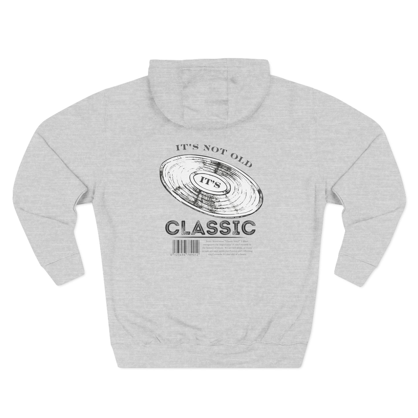 "Classic Vinyl" Graphic Pullover Hoodie