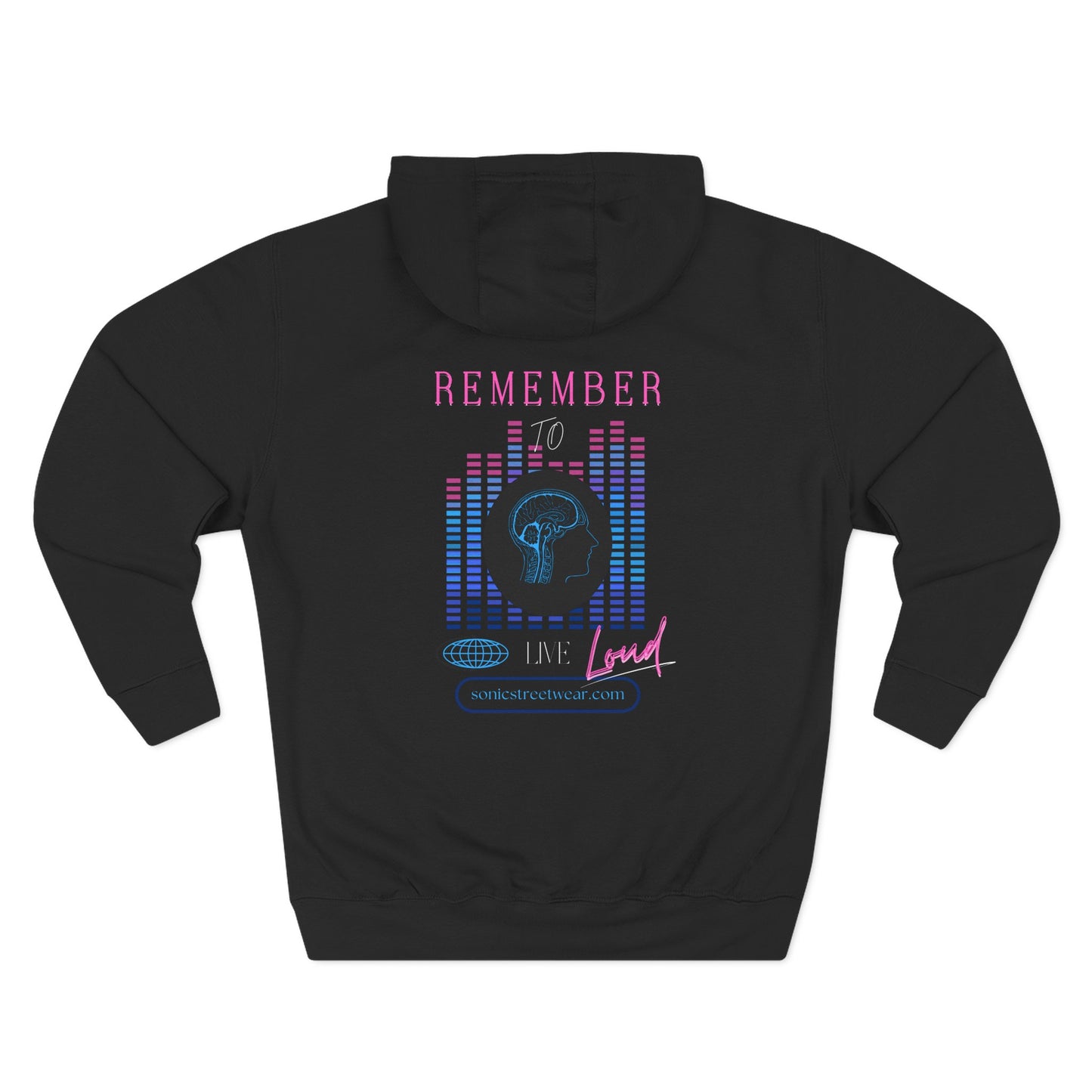 "Remember To Live Loud" Graphic Hoodie
