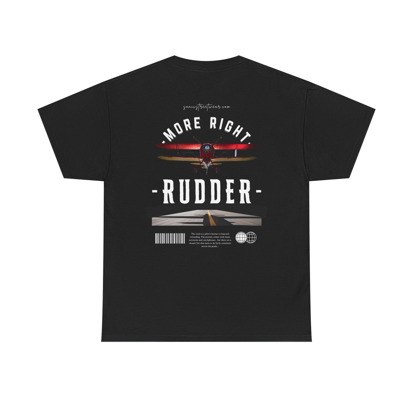 "More Right Rudder" Heavy Graphic T-Shirt