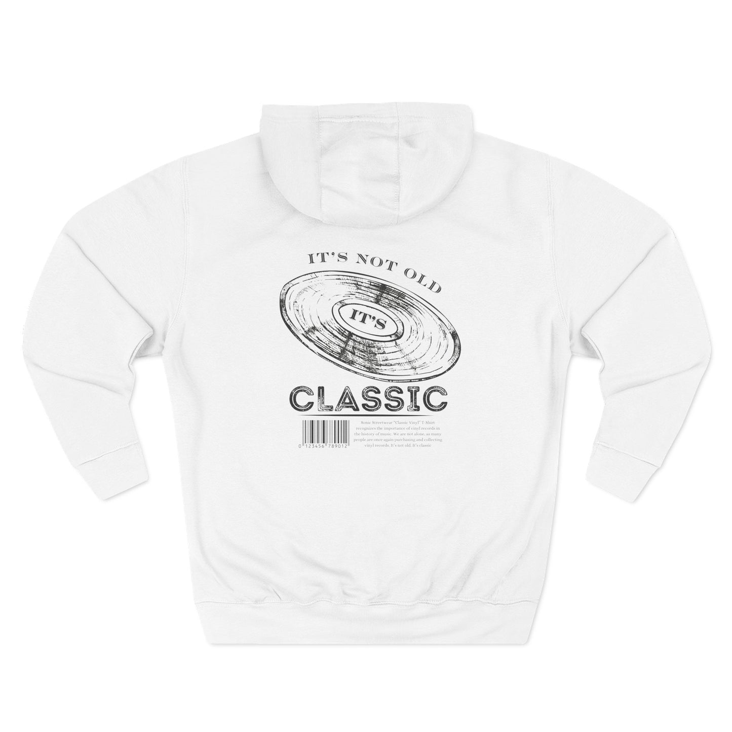 "Classic Vinyl" Graphic Pullover Hoodie