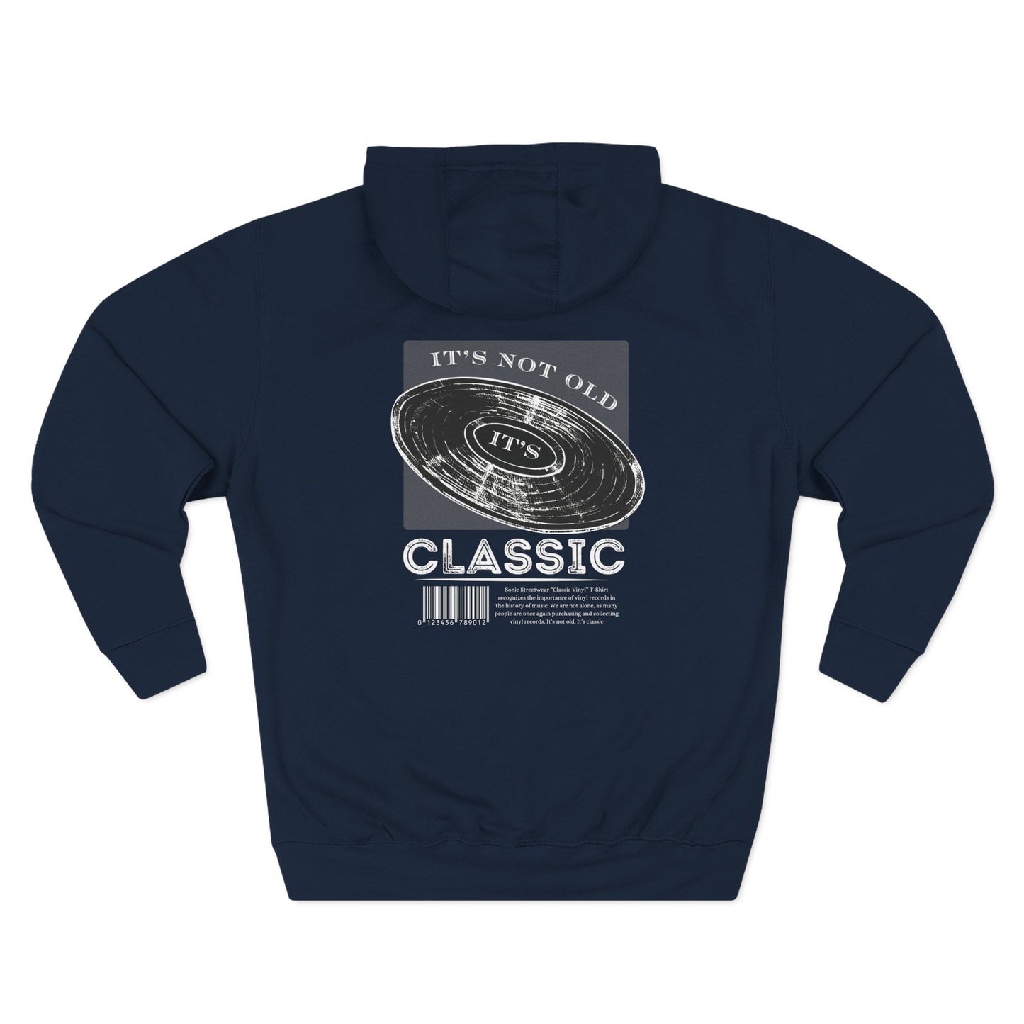 "Classic Vinyl" Graphic Pullover Hoodie