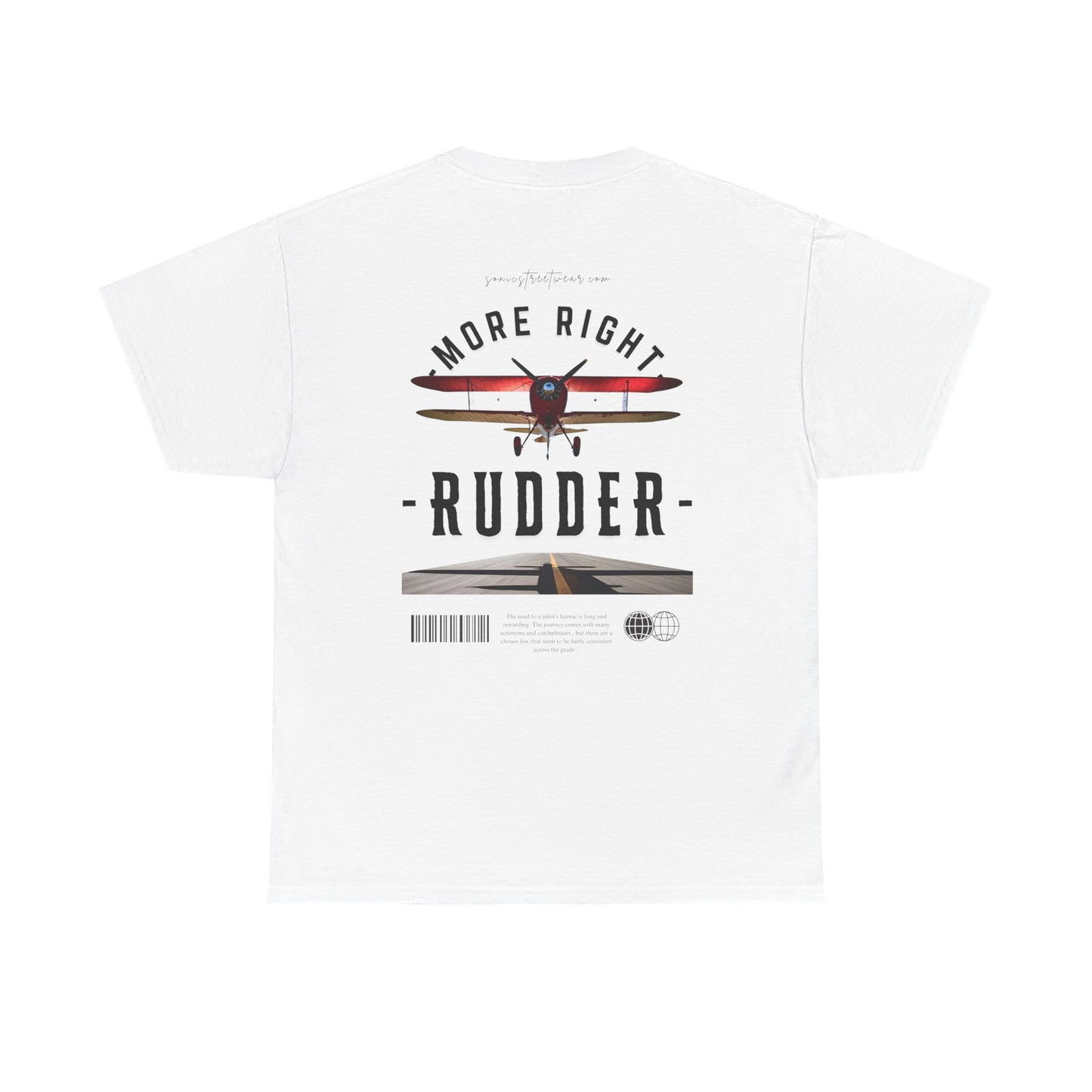 "More Right Rudder" Heavy Graphic T-Shirt