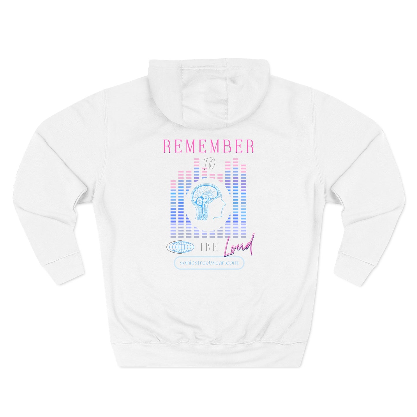 "Remember To Live Loud" Graphic Hoodie