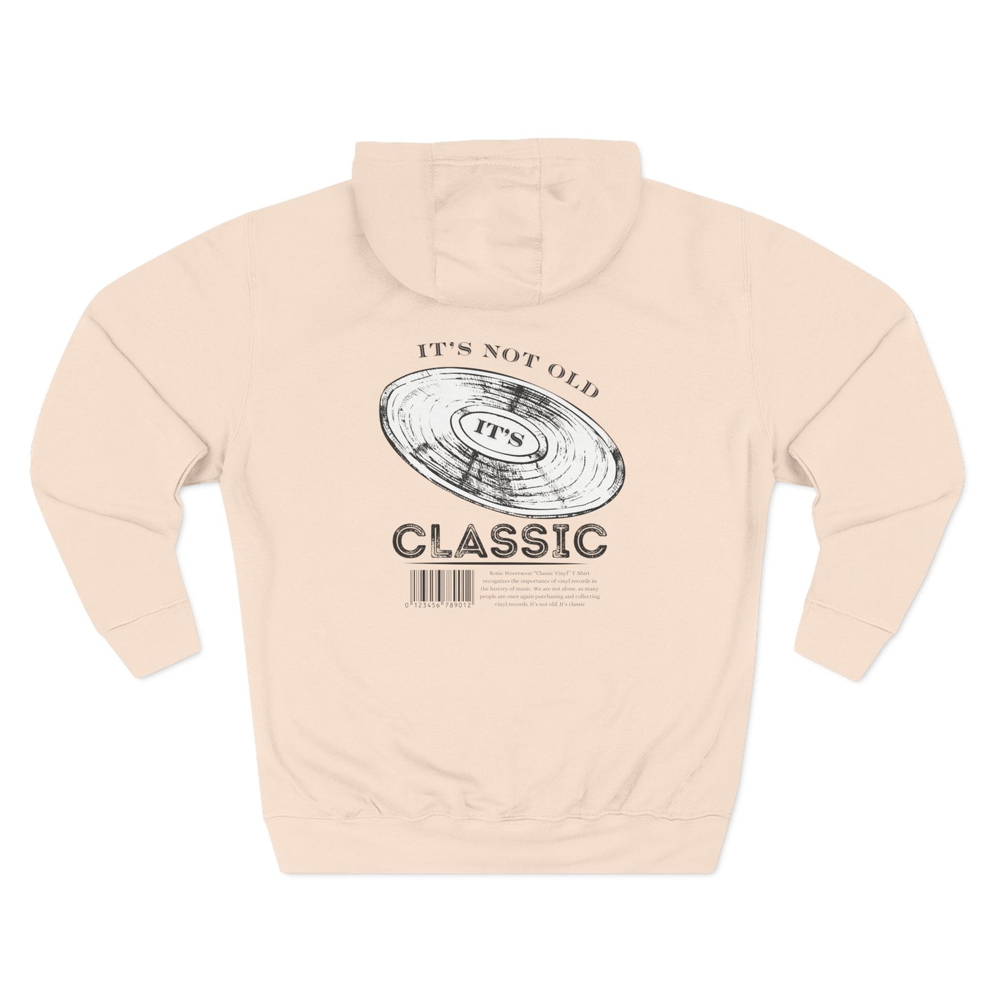 "Classic Vinyl" Graphic Pullover Hoodie