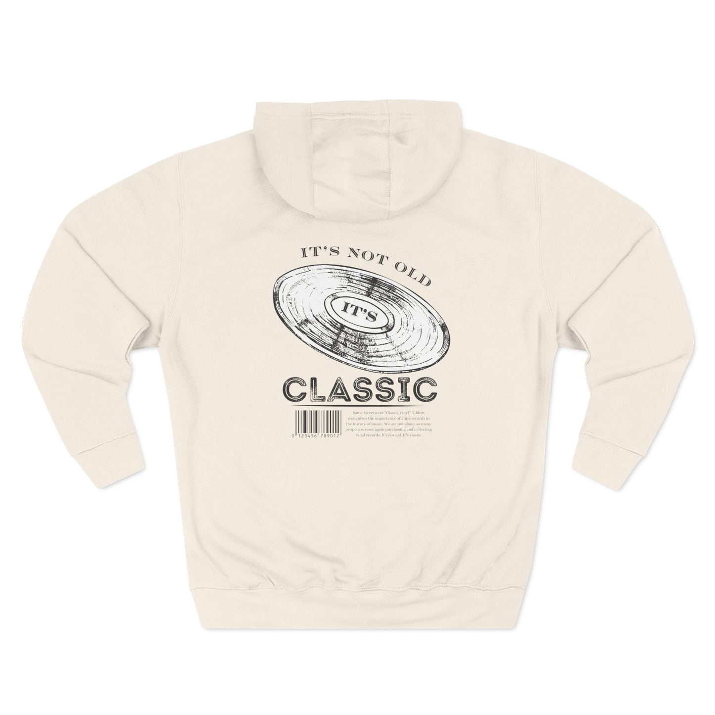 "Classic Vinyl" Graphic Pullover Hoodie