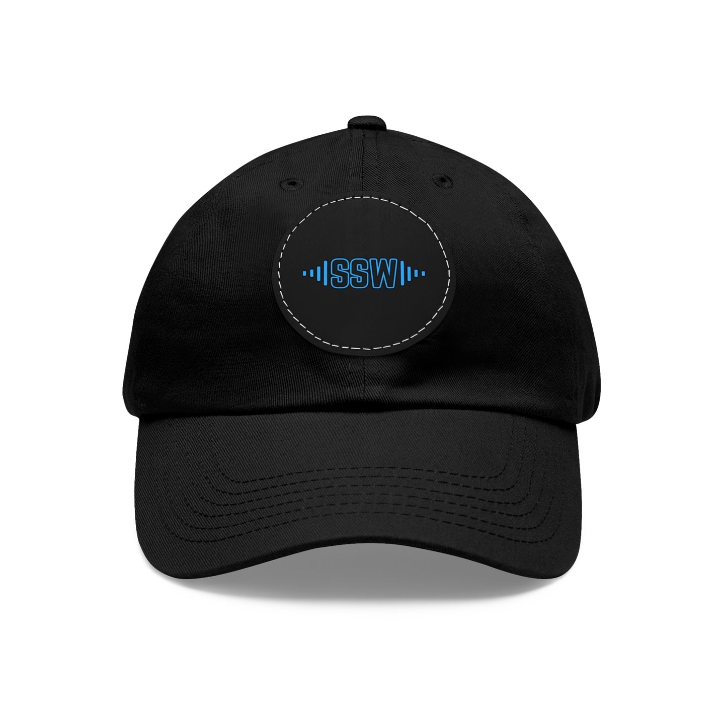Sonic Streetwear Hat with Leather Patch (Round)