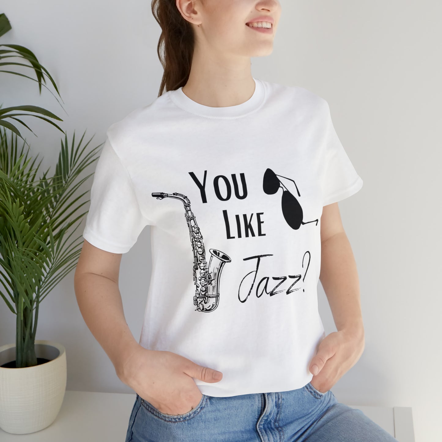 "You like jazz?" Premium Unisex Jersey Short Sleeve Tee