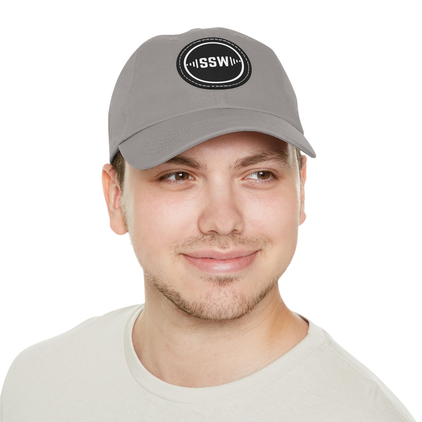 Sonic Streetwear Hat with Leather Patch (Round)