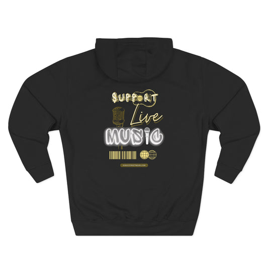 "Support Live Music" Graphic Hoodie
