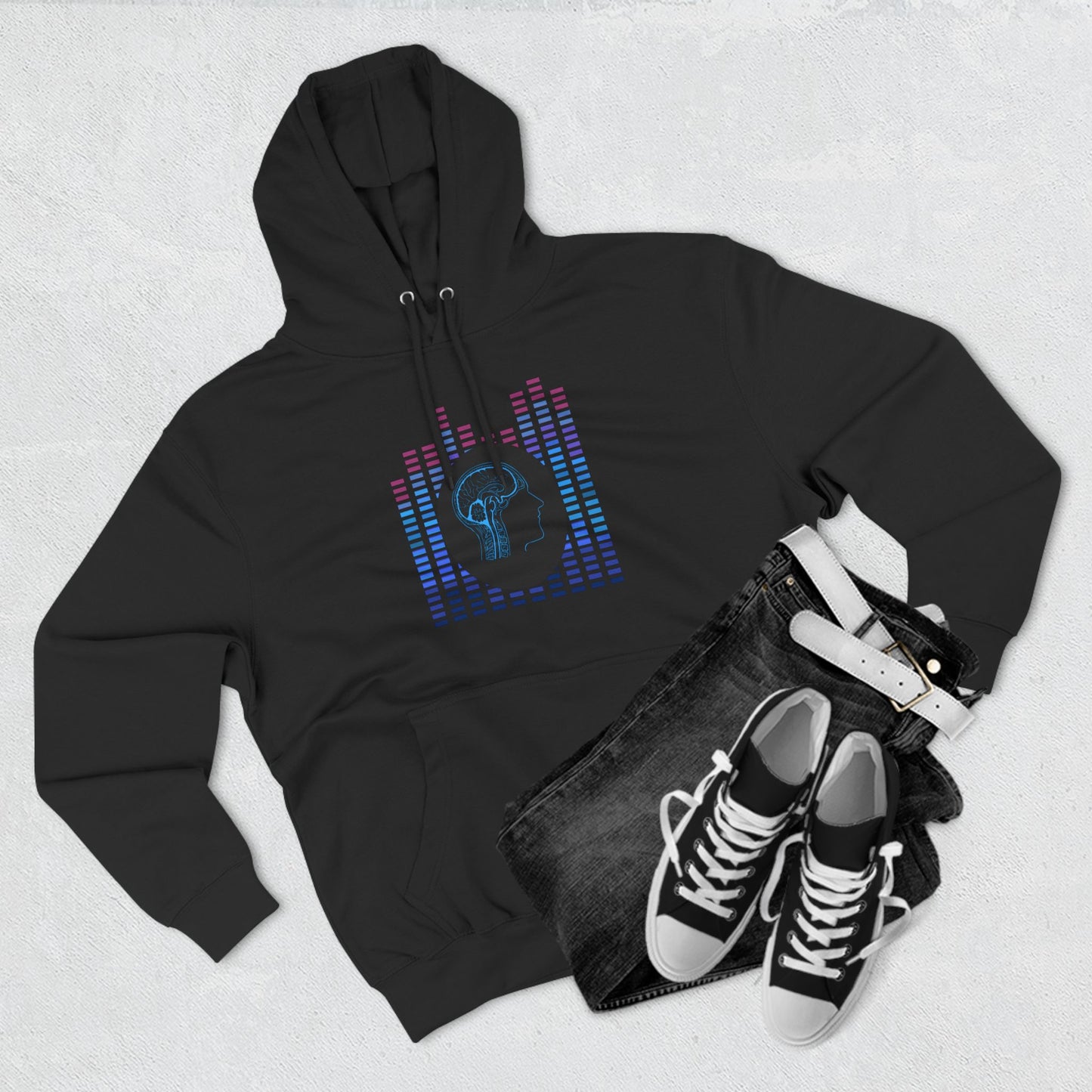 "Brain Waves" Premuim Pullover Hoodie