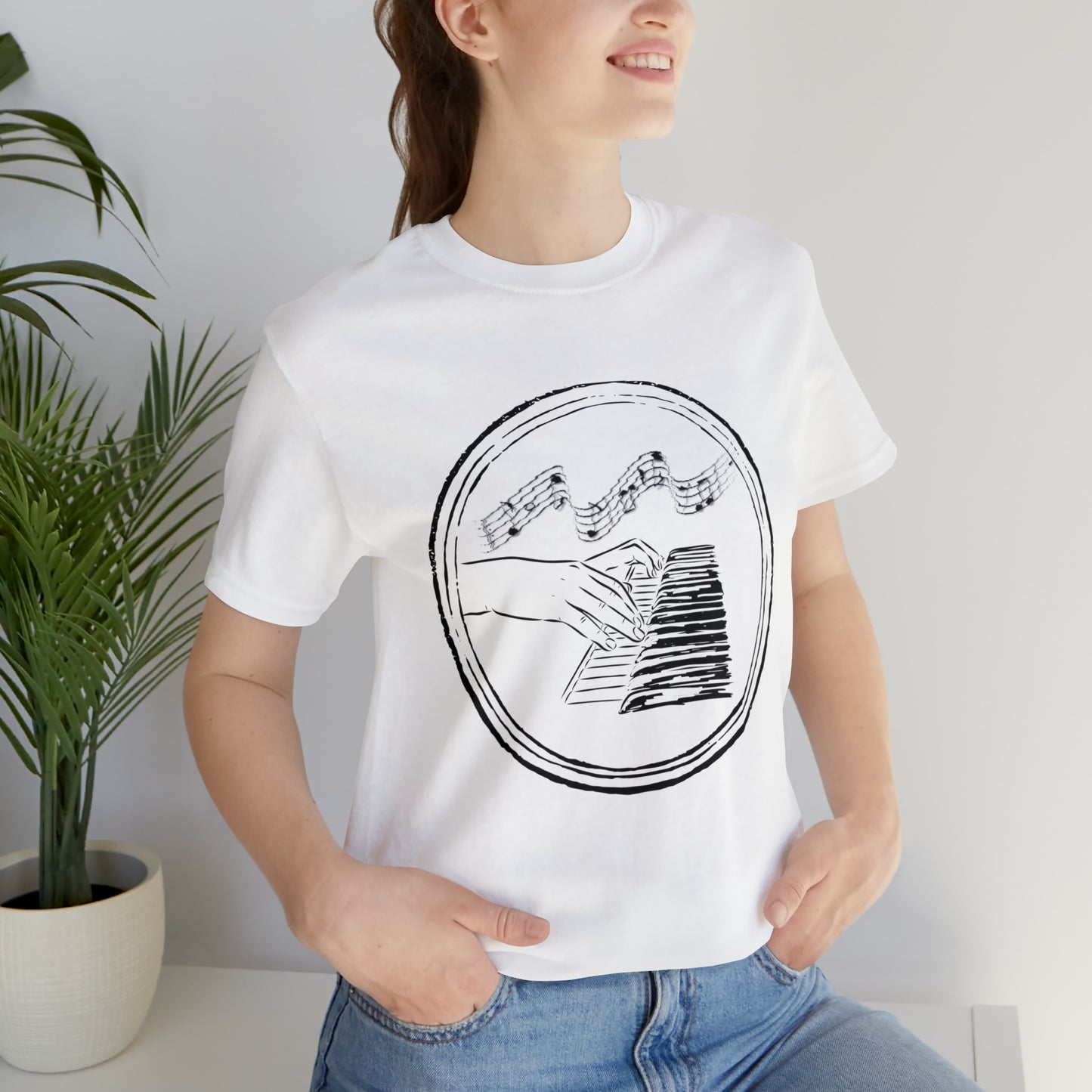 “Piano Hands” Premium Unisex T-Shirt (Short-Sleeves)