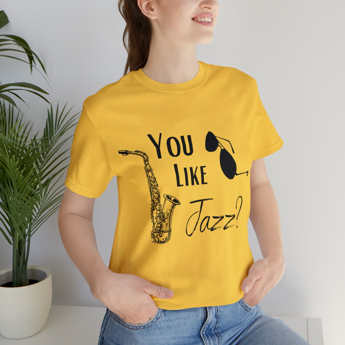 "You like jazz?" Premium Unisex Jersey Short Sleeve Tee