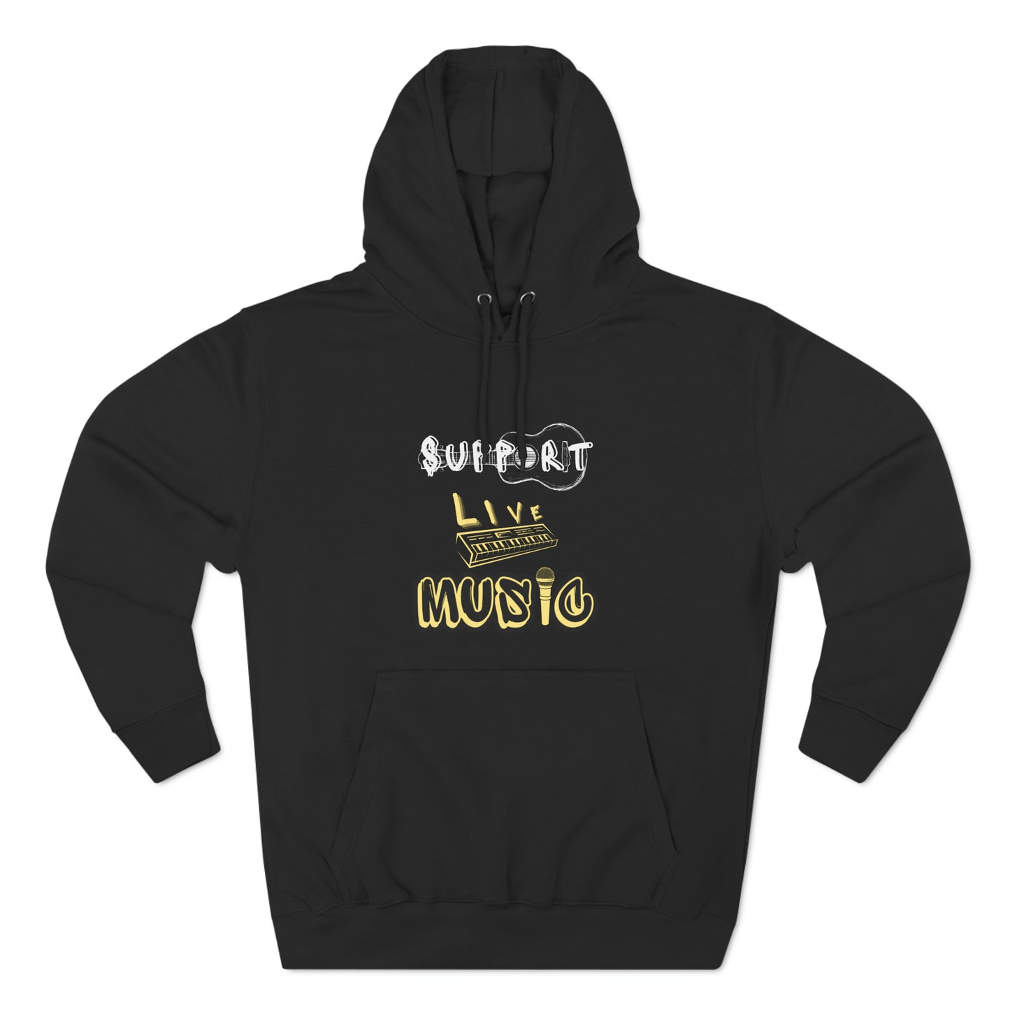 “Support Live Music” Unisex Premium Pullover Hoodie