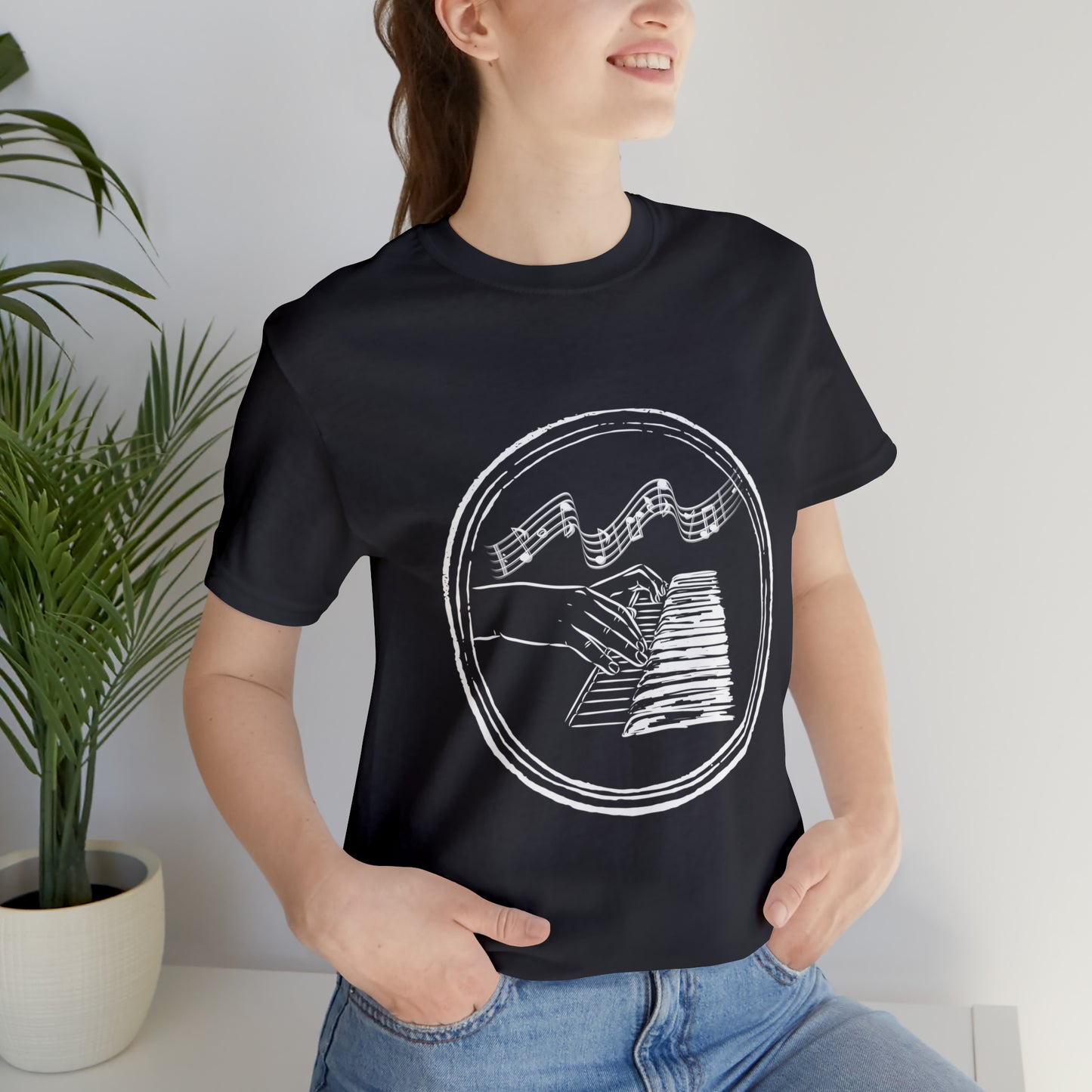 “Piano Hands” Premium Unisex T-Shirt (Short-Sleeves)