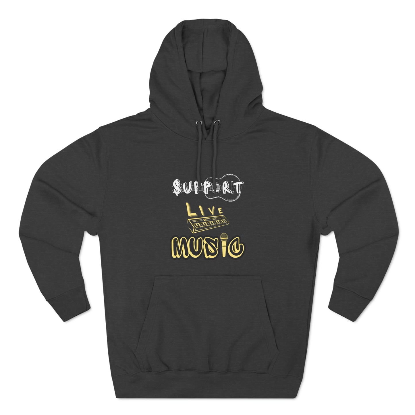 “Support Live Music” Unisex Premium Pullover Hoodie