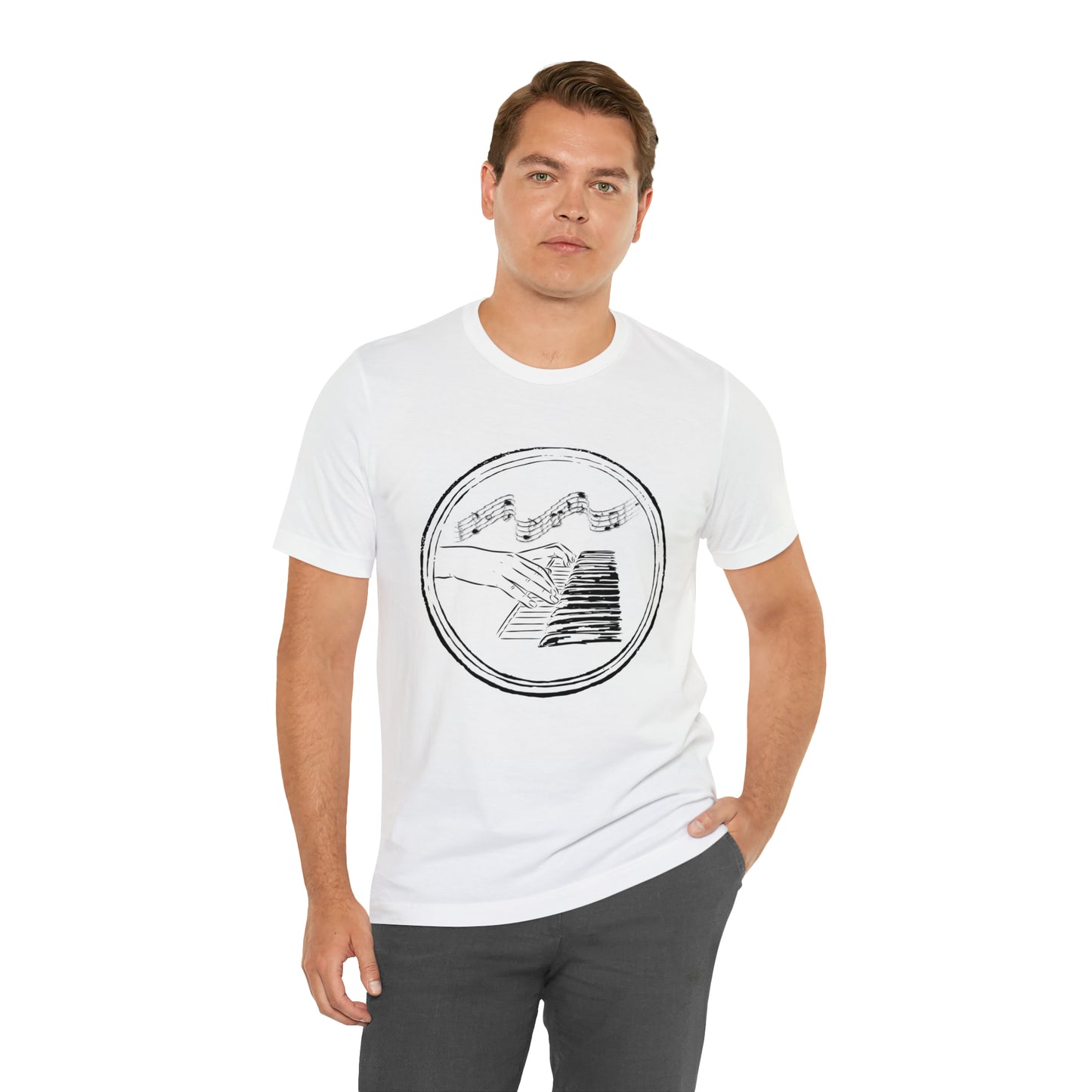 “Piano Hands” Premium Unisex T-Shirt (Short-Sleeves)