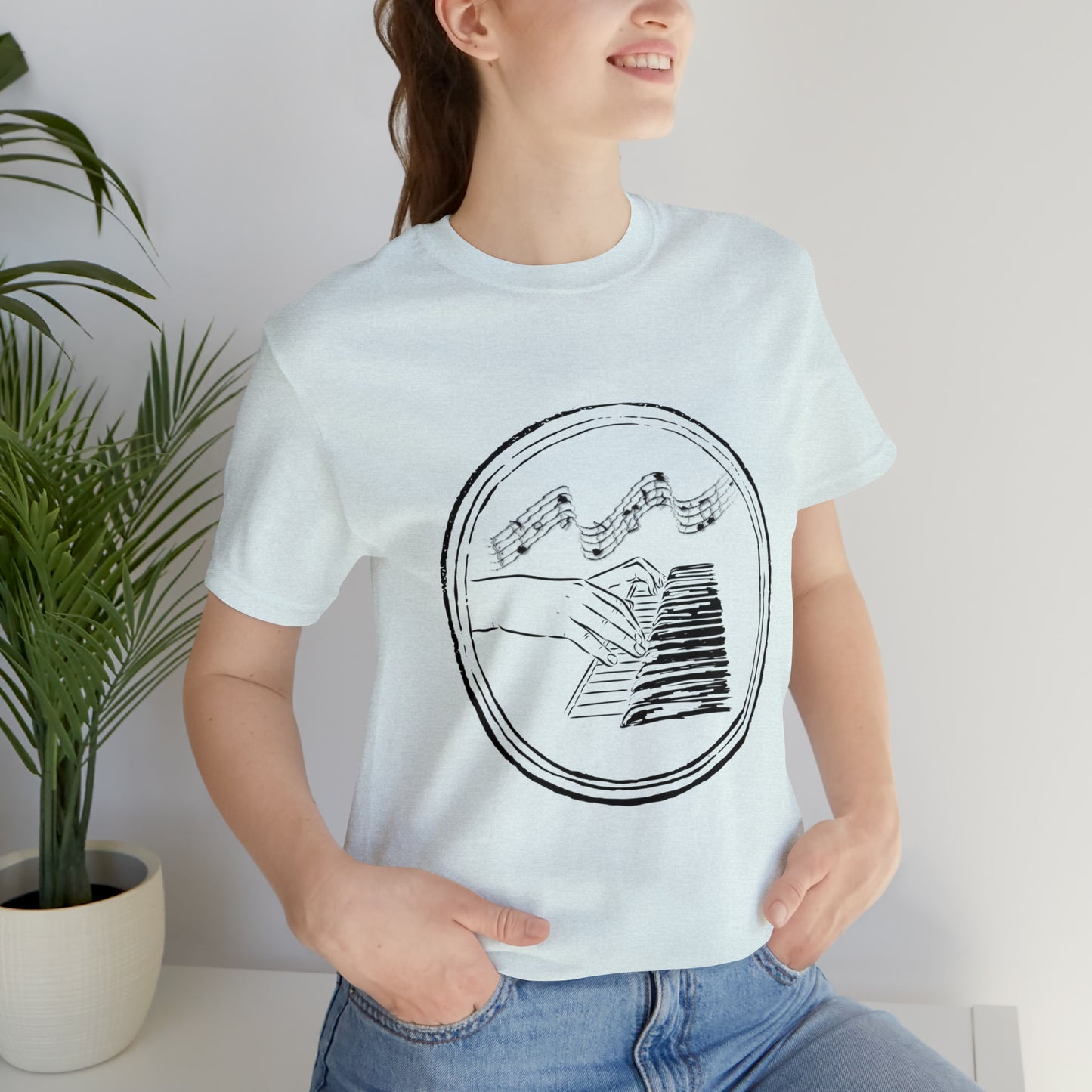 “Piano Hands” Premium Unisex T-Shirt (Short-Sleeves)