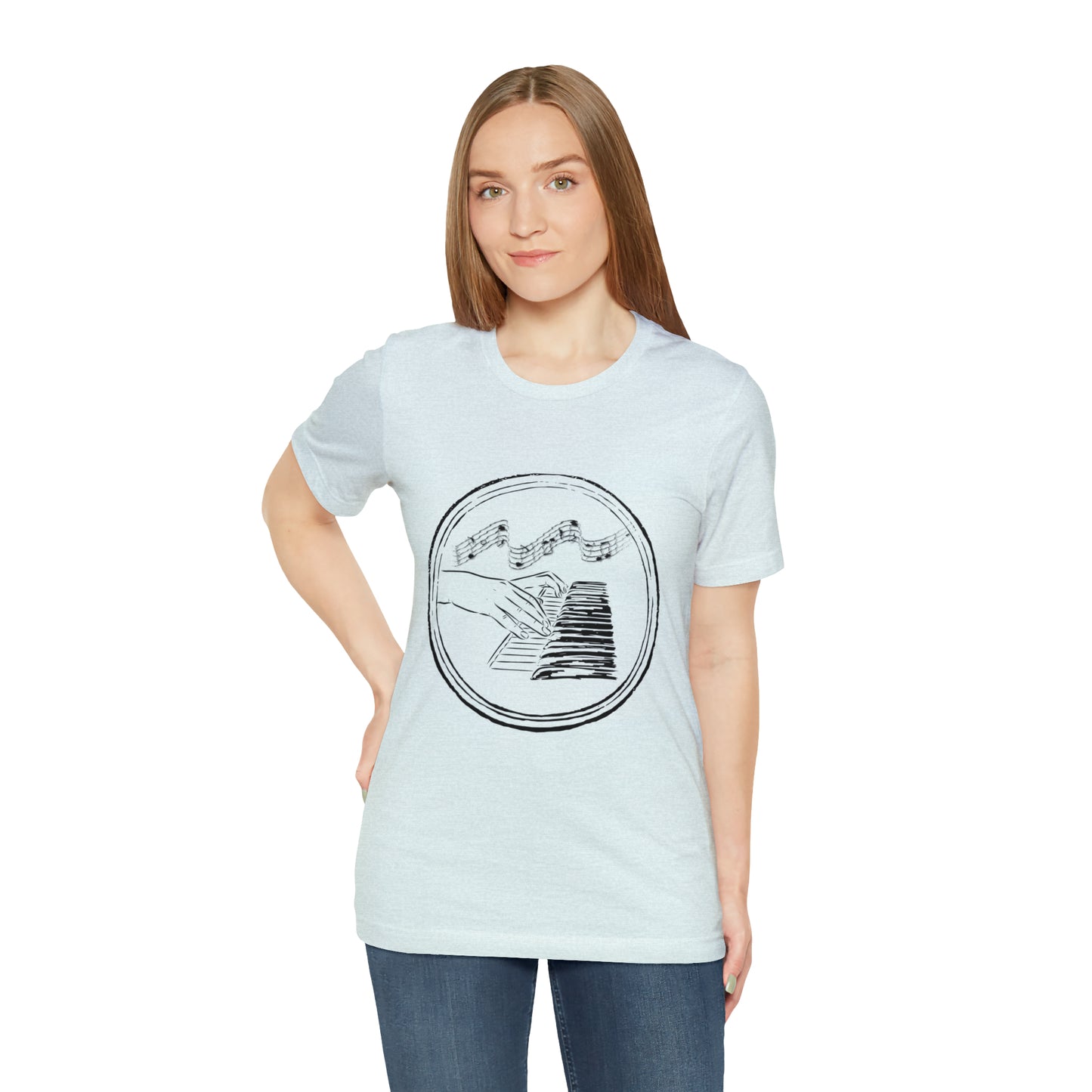 “Piano Hands” Premium Unisex T-Shirt (Short-Sleeves)