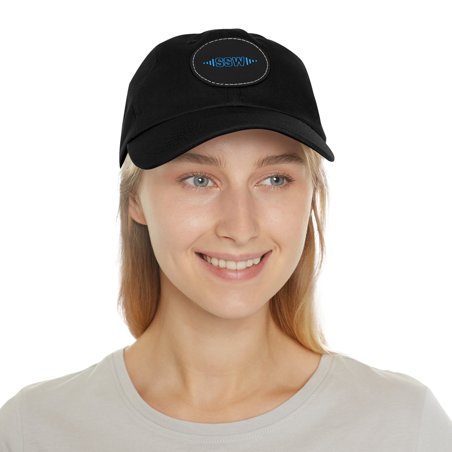 Sonic Streetwear Hat with Leather Patch (Round)