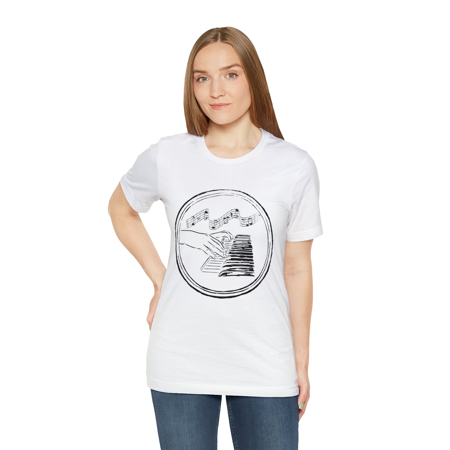 “Piano Hands” Premium Unisex T-Shirt (Short-Sleeves)