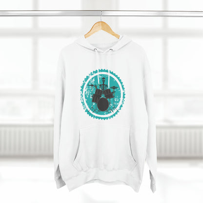 “Skeleton Drummer” Premium Unisex Soft-style Hoodie