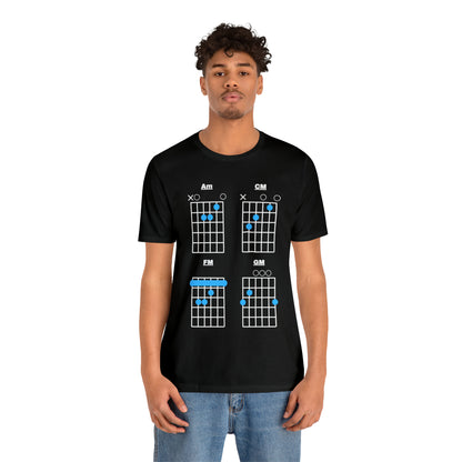 "Four Chords of Pop" Premium Softstyle T-shirt (unisex)