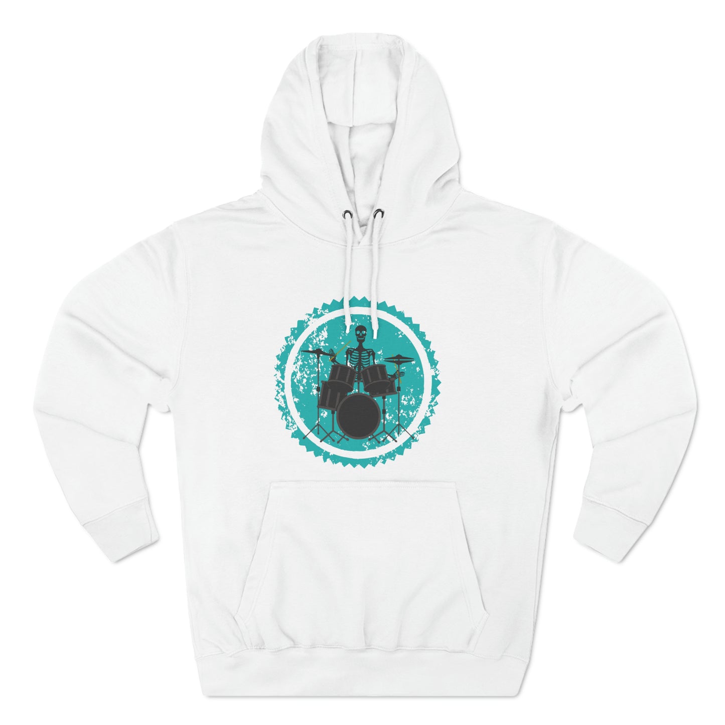 “Skeleton Drummer” Premium Unisex Soft-style Hoodie