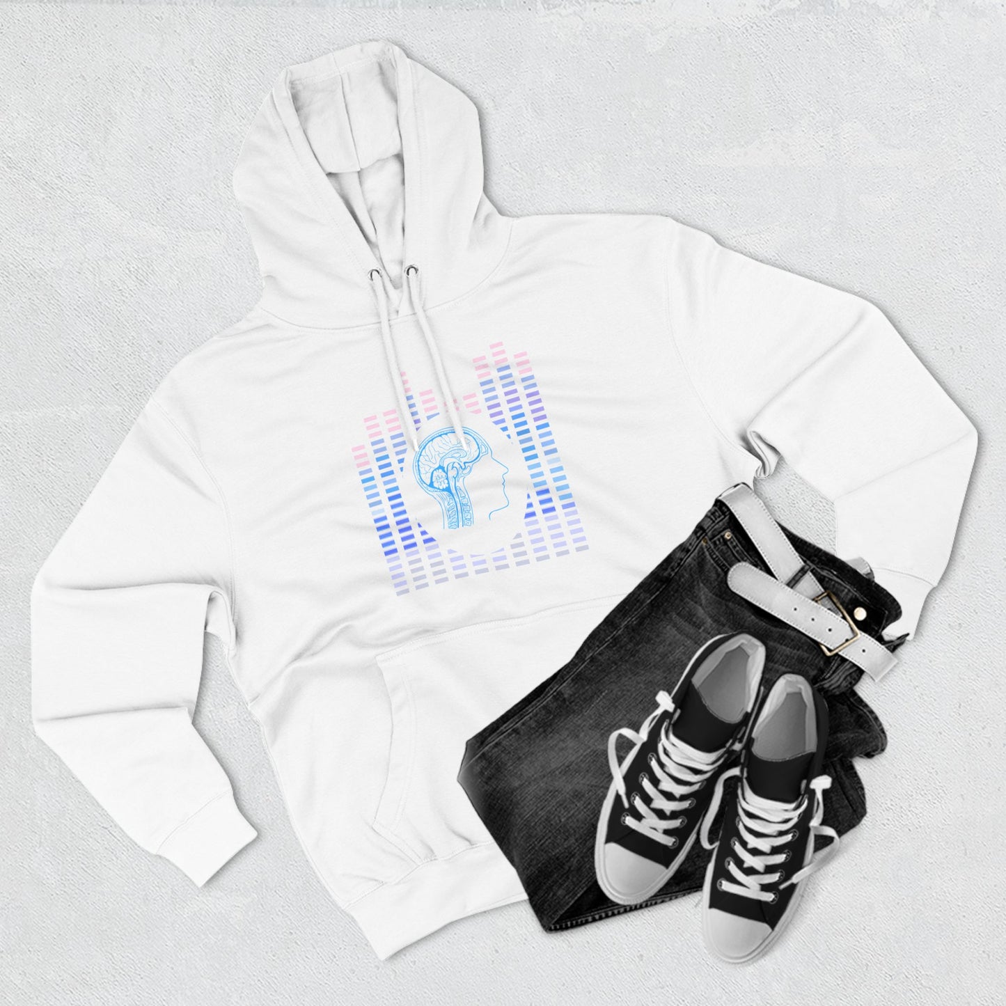 "Brain Waves" Premuim Pullover Hoodie