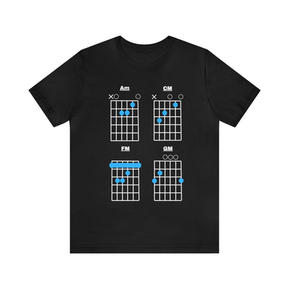 "Four Chords of Pop" Premium Softstyle T-shirt (unisex)