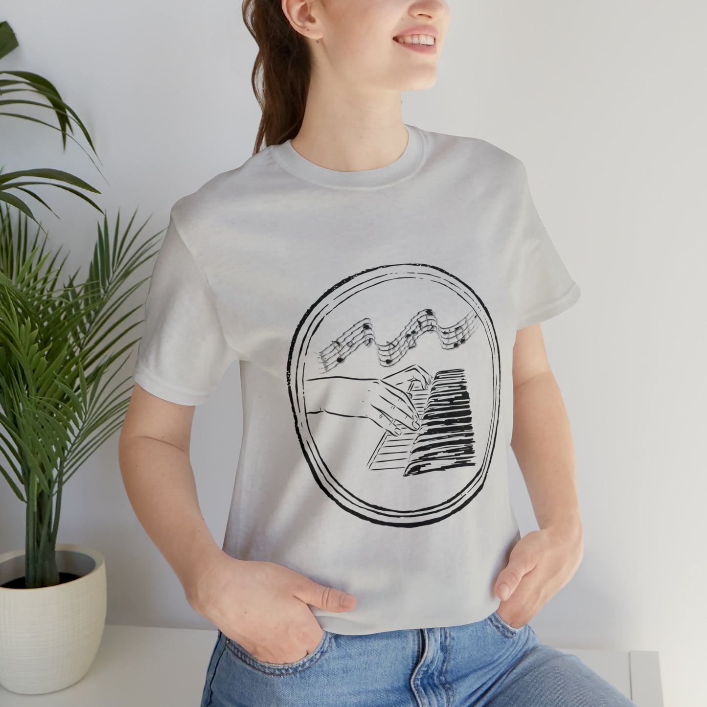 “Piano Hands” Premium Unisex T-Shirt (Short-Sleeves)