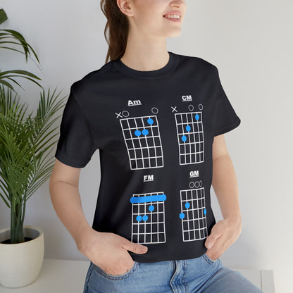 "Four Chords of Pop" Premium Softstyle T-shirt (unisex)