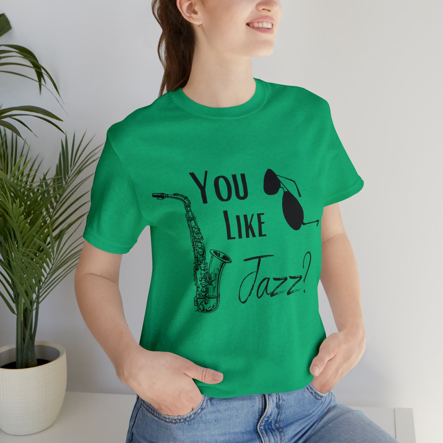 "You like jazz?" Premium Unisex Jersey Short Sleeve Tee