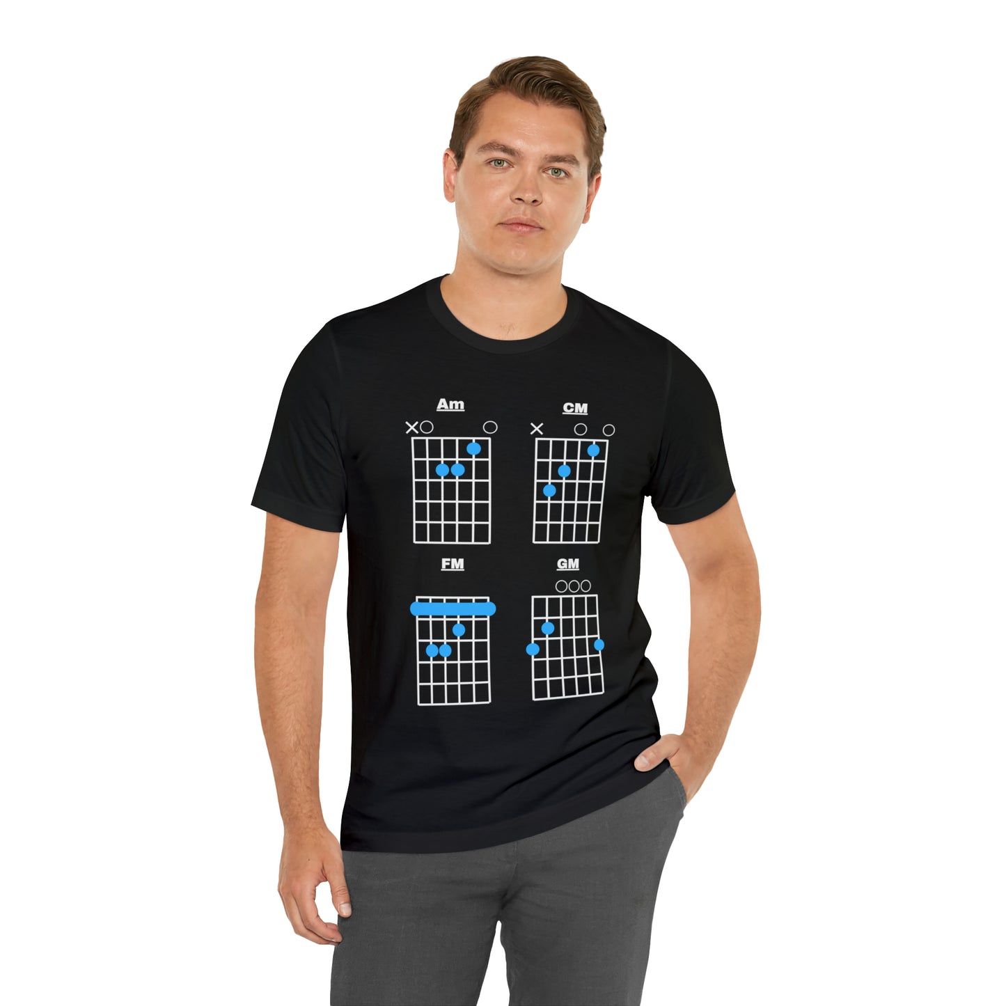 "Four Chords of Pop" Premium Softstyle T-shirt (unisex)